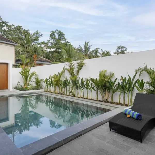 Pool and garden at Cahyana Tibuah